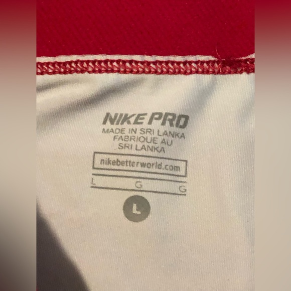 Pink Nike Pro dri-fit tiger striped capri leggings - Picture 4 of 6